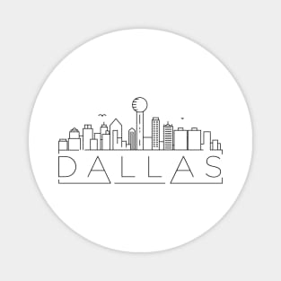 Dallas Minimal Skyline Magnet